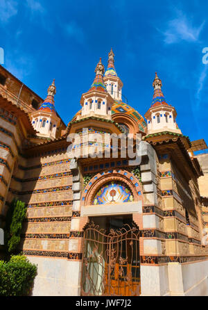 Vista della bella chiesa di Lloret de Mar, Spagna. Foto Stock