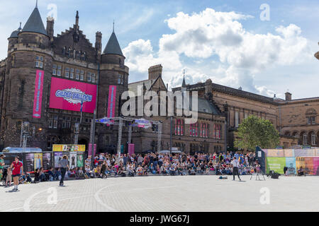 Teviot Row House, casa del palloncino dorato Theatre durante il Festival di Edimburgo Fringe Foto Stock