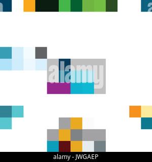 Estate vettore tipografia illustrazione set con segni e simboli su sfondo blu. Raccolta di icone per agenzia di viaggi, ristorante e bar, spiaggia vaca Illustrazione Vettoriale