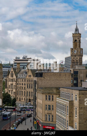 La meravigliosa città di Bradford, West Yorkshire, shot nell'estate del 2017 Foto Stock