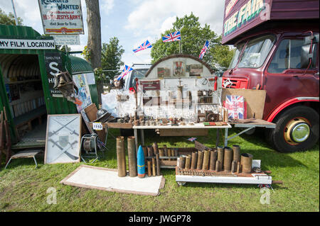 Un display di guerra mondiale due cimeli a vapore vintage rally Foto Stock