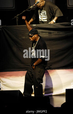 Rapper Young Jeezy esegue il Tour più ricercato d'America Gibson Amphitheatre di Los Angeles. Foto Stock