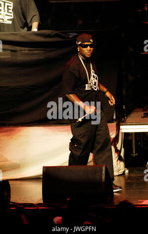 Rapper Young Jeezy esegue il Tour più ricercato d'America Gibson Amphitheatre di Los Angeles. Foto Stock