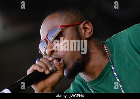 Il MOS Def esegue 2007 rock festival di campane di San bernardino,ca Foto Stock