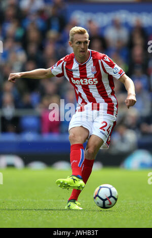 DARREN FLETCHER Stoke City FC GOODISON PARK EVERTON INGHILTERRA 12 Agosto 2017 Foto Stock