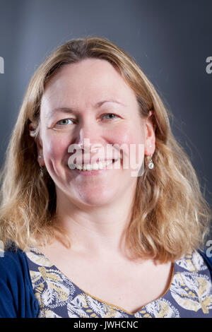 Edinburgh, Regno Unito. 12 Ago, 2017. Helen Sedgwick, scrittore e ex fisico di ricerca riportate in Edinburgh International Book Festival. Credito: GARY DOAK/Alamy Live News Foto Stock