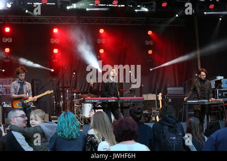 Rochdale, Regno Unito. 12 Agosto, 2017. Pacific eseguire presso il feelgood festival in Rochdale, 12 Agosto, 2017 (C)Barbara Cook/Alamy Live News Credito: Barbara Cook/Alamy Live News Foto Stock