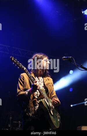 Rochdale, Regno Unito. 12 Agosto, 2017. Eseguire Razorlight al feelgood festival in Rochdale, 12 Agosto, 2017 (C)Barbara Cook/Alamy Live News Credito: Barbara Cook/Alamy Live News Foto Stock