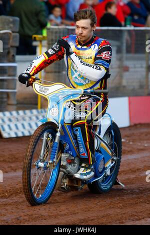 Glasgow, Scotland, Regno Unito. 12 Agosto, 2017. I monarchi di Edimburgo sulla loro parade lap ad Ashfield Stadium Credito: Colin Poultney/Alamy Live News Foto Stock