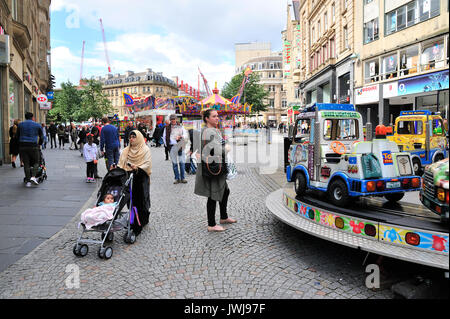Fiera Sheffield City Centre Foto Stock