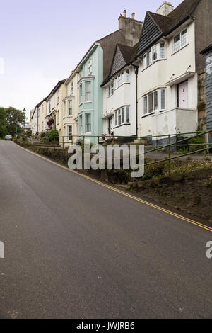 Church Street,Modbury, Devon, una storica città mercato nel sud del distretto prosciutti Foto Stock