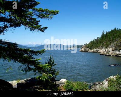 Vista della Baia di Horsehoe dal faro Park,West Vancouver,BC Foto Stock