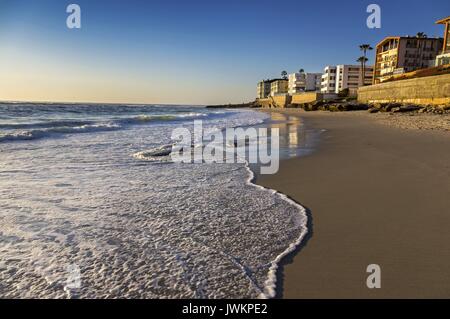 Luxury Waterfront case sul windansea Pacific Ocean Beach a la Jolla a nord di san Diego in California Foto Stock