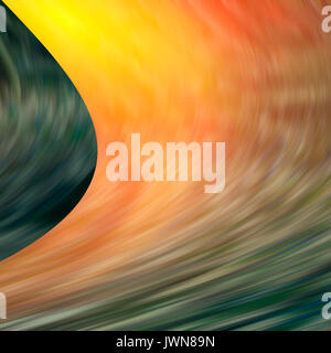 Multicolored blurred curved lines. Foto Stock