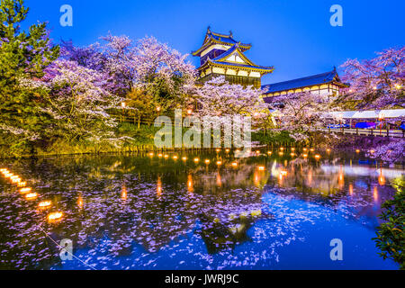 Nara, Giappone a Koriyama e Castello nella stagione primaverile. Foto Stock