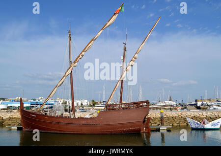 Replica del caravel Boa Esperanca Foto Stock