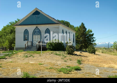 1913 Tedesco chiesa luterana presso il Museo della Montagna West Montrose Colorado negli Stati Uniti. Foto Stock