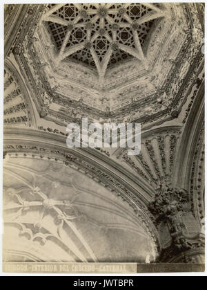 Burgos,-interno del Crucero-Catedral. Foto Stock