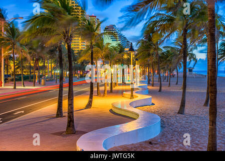 Ft. Lauderdale, Florida, Stati Uniti d'America sulla striscia di spiaggia. Foto Stock