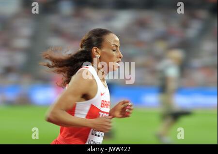 Londra, Regno Unito. 13 Ago, 2017. Kalkidan GEZAHEGNE (BRN) in womens 5000m finale. IAAF mondiale di atletica. London Olympic Stadium. Queen Elizabeth Olympic Park. Stratford. Londra. Regno Unito. 13/08/2017. Credito: Sport In immagini/Alamy Live News Foto Stock