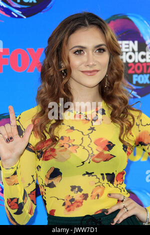 Los Angeles, CA, Stati Uniti d'America. 13 Ago, 2017. Alyson Stoner al Teen Choice Awards 2017 al Galen Center il 13 agosto 2017 a Los Angeles, CA Credito: Kay Blake/ZUMA filo/Alamy Live News Foto Stock