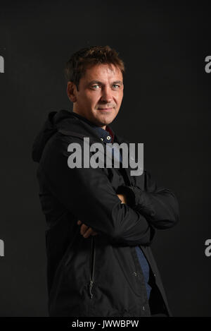 Edimburgo, Scozia, Regno Unito. 14 Ago, 2017. Edinburgh International Book Festival 2017. Conor Woodman regista irlandese, presentatore della televisione, autore e oratore pubblico. Autore di "pescecane". Credito: Stuart Cobley/Alamy Live News Foto Stock