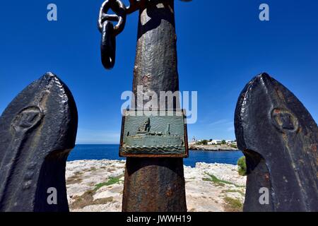 Ancoraggio delle navi Menorca Minorca Foto Stock