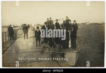 Scena quotidiana, Aransas Pass, Tex. Foto Stock