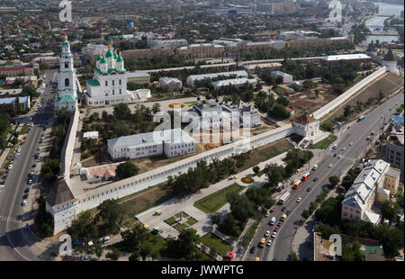 Astrakan centro storico vista, Russia Foto Stock