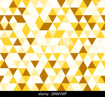 I triangoli gialli pattern senza giunture Foto Stock