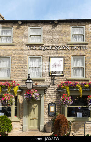 La Black Swan Hotel, Leyburn, Wensleydale, North Yorkshire, Inghilterra, Regno Unito Foto Stock