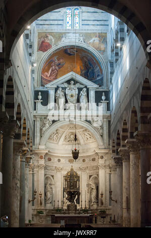 Cappella del Santissimo Sacramento (cappella del Santissimo Sacramento) in stile romanico Cattedrale Metropolitana Primaziale di Santa Maria Assunta (Pisa Cathed Foto Stock