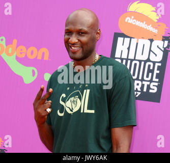 Nickelodeon's Kids' scelta Sports Awards 2017 tenutasi presso la UCLA Pauley del padiglione con: Lamar Odom dove: Los Angeles, California, Stati Uniti quando: 13 lug 2017 Credit: Adriana M. Barraza/WENN.com Foto Stock