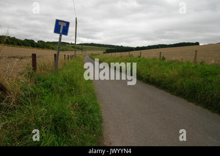 No attraverso la strada, grande Wishford, Wiltshire Foto Stock