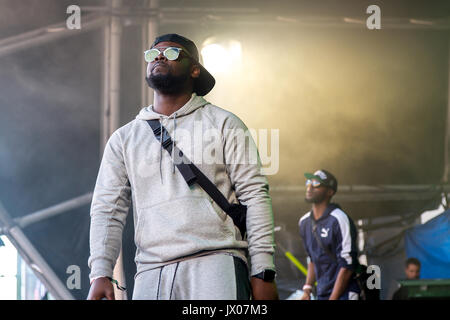 Barcellona - Jun 18: Sezione Boyz (rap band) eseguire in concerto al Sonar Festival il 18 giugno 2016 a Barcellona, Spagna. Foto Stock