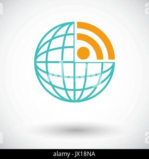 Icona RSS Illustrazione Vettoriale