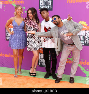 Nickelodeon's Kids' scelta Sports Awards 2017 tenutasi presso la UCLA Pauley del padiglione con: Lexi Dibenedetto, Lilimar Hernandez, Amarr M. Fox, Kelly Perine dove: Los Angeles, California, Stati Uniti quando: 13 lug 2017 Credit: Adriana M. Barraza/WENN.com Foto Stock