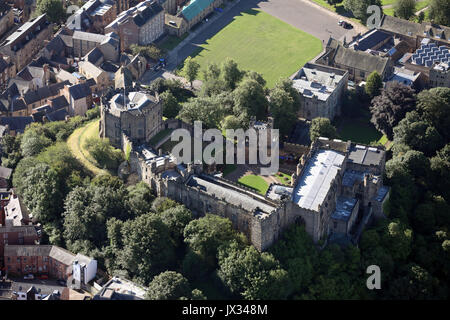 Veduta aerea del castello di Durham (parte dell Università di Durham, Regno Unito Foto Stock