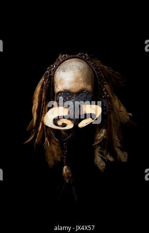 Cranio cerimoniale Foto Stock