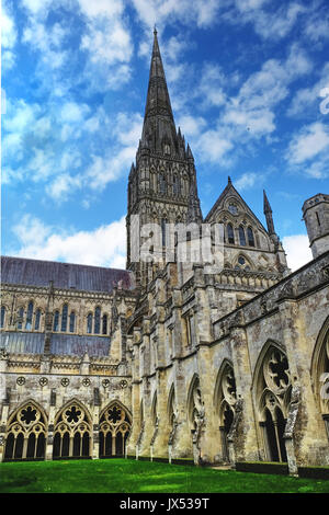 La Cattedrale di Salisbury Foto Stock