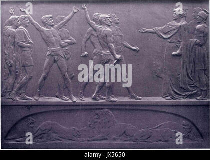 Josip Urbanija Ave Cesare morituri te salutant 1913 Foto Stock