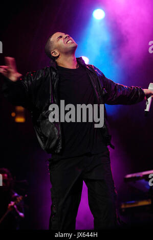 Aubrey Graham aka Drake suona 2010 Power 106 Powerhouse concerto Honda Center Giugno 19,2010 Anaheim. Foto Stock