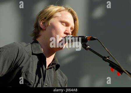 John engelbert johnossi esegue la seconda annua la deviazione settimanale music festival ottobre 6,2007 di Los Angeles, California. Foto Stock