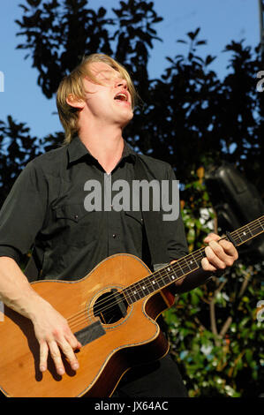 John engelbert johnossi esegue la seconda annua la deviazione settimanale music festival ottobre 6,2007 di Los Angeles, California. Foto Stock