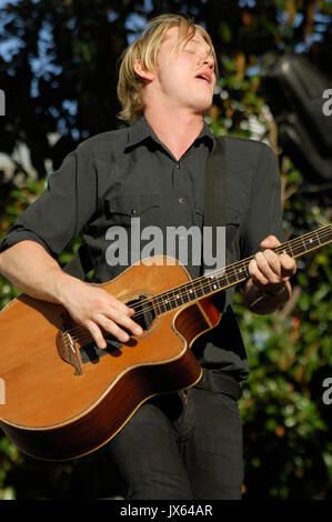 John engelbert johnossi esegue la seconda annua la deviazione settimanale music festival ottobre 6,2007 di Los Angeles, California. Foto Stock