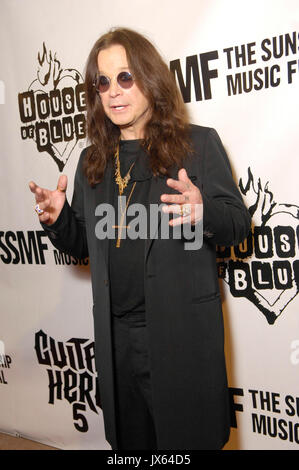 Il cantante Ozzy Osbourne arriva il 2° tributo annuale del Sunset Strip Music Festival a Ozzy Osbourne House Blues settembre 10,2009 West Hollywood Foto Stock