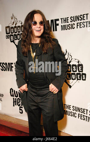 Il cantante Ozzy Osbourne arriva il 2° tributo annuale del Sunset Strip Music Festival a Ozzy Osbourne House Blues settembre 10,2009 West Hollywood Foto Stock