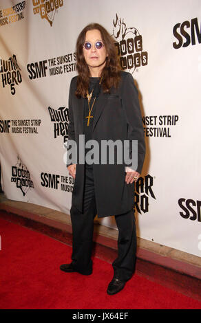 Il cantante Ozzy Osbourne arriva il 2° tributo annuale del Sunset Strip Music Festival a Ozzy Osbourne House Blues settembre 10,2009 West Hollywood Foto Stock