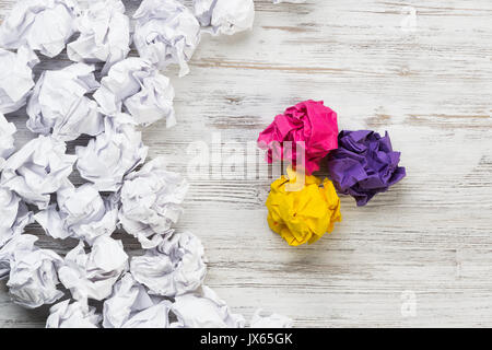 In cerca di ispirazione e di creatività Foto Stock