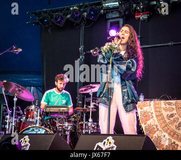 Artista Naaz in pubblico concerto gratuito a Rotterdam Foto Stock